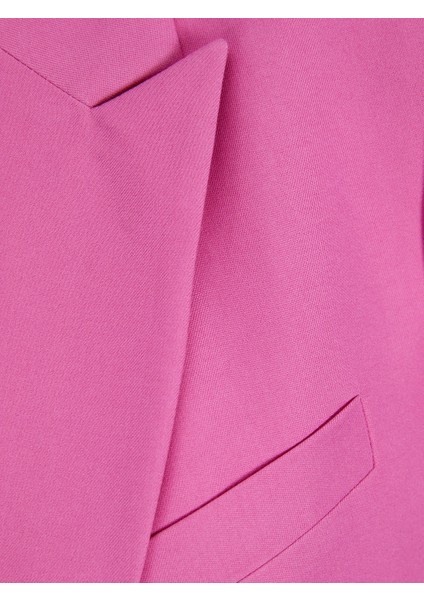 Bayan Pembe Renk Kruvaze Blazer Ceket 12200590 indirimleri