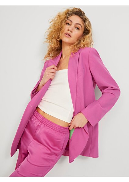 Jjxx Bayan Pembe Renk Kruvaze Blazer Ceket 12200590