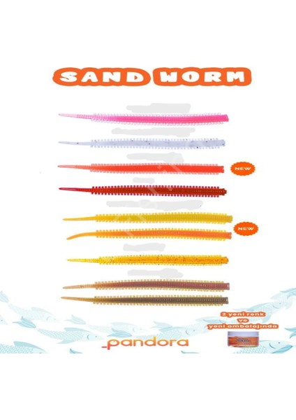 Perfect Soft Baits Sand Worm 7cm (Kavanozlu Ambalaj)