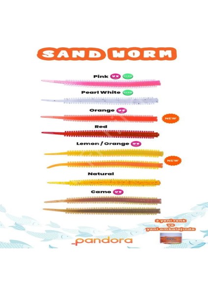 Perfect Soft Baits Sand Worm 7cm (Kavanozlu Ambalaj)