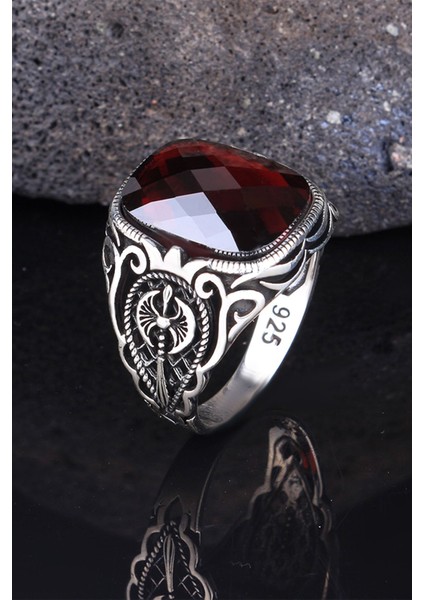 925 Ayar Gümüş Zirkon Taşlı Motif Desenli Model Yüzük fiyatları