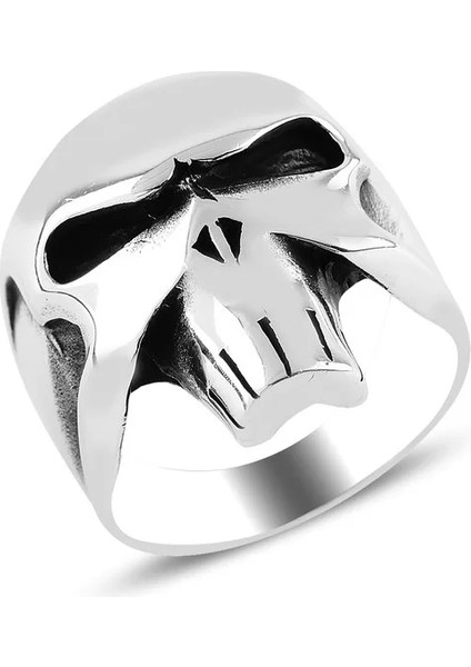 925 Ayar Gümüş Kuru Kafa Model Erkek Yüzük