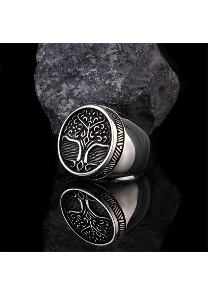 925 Ayar Gümüş Hayat Ağacı Işlemeli Yüzük fiyatları