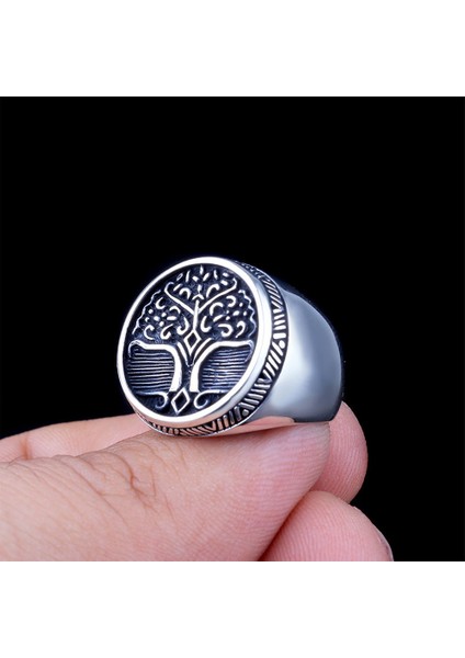 925 Ayar Gümüş Hayat Ağacı Işlemeli Yüzük modelleri