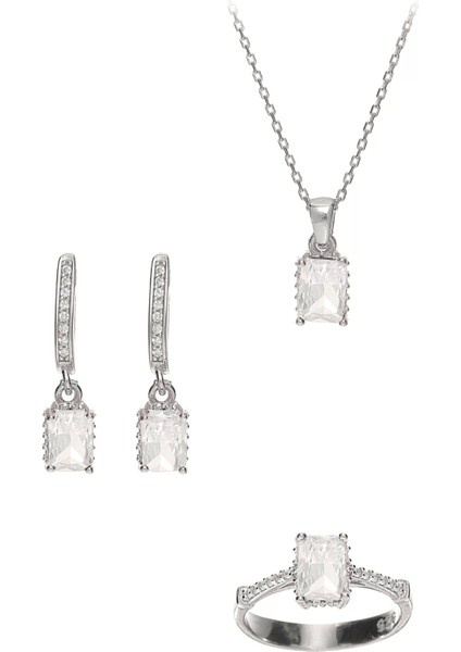 925 Ayar Gümüş Modern Kadın Takı Set fiyatları