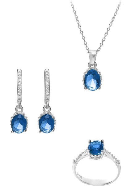925 Ayar Gümüş Modern Kadın Takı Set fiyatları