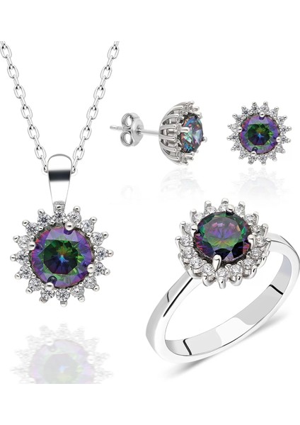 925 Ayar Gümüş Modern Kadın Takı Set fiyatları