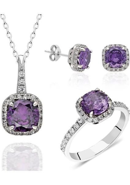 925 Ayar Gümüş Modern Kadın Takı Set modelleri