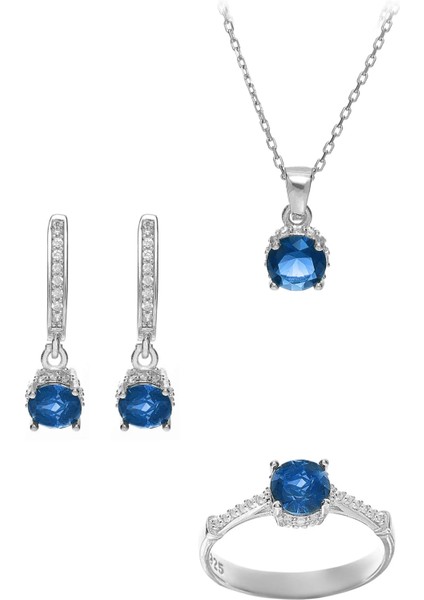 925 Ayar Gümüş Modern Kadın Takı Set
