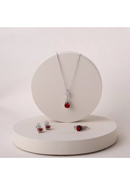 925 Ayar Zirkon Taşlı Kadın Silver Set fırsatları