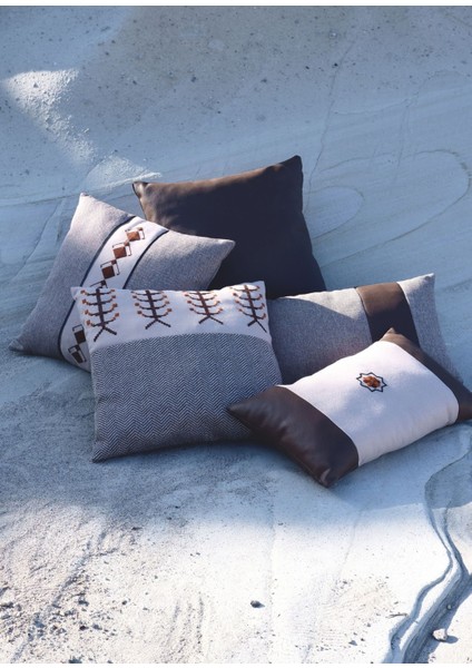 WELLMADE01 Etnik Desenli Işlemeli Kırlent Kılıfı indirimleri