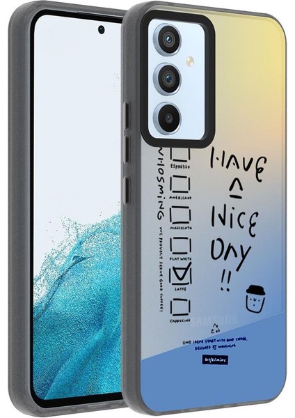 Galaxy A14 Kılıf Desenli Kamera Çerçeveli Sert Dragon Kapak Have