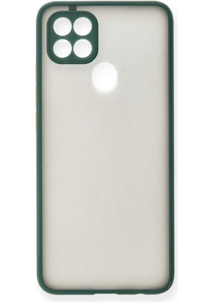 Oppo A15S Kılıf Montreal Silikon Kapak - Yeşil