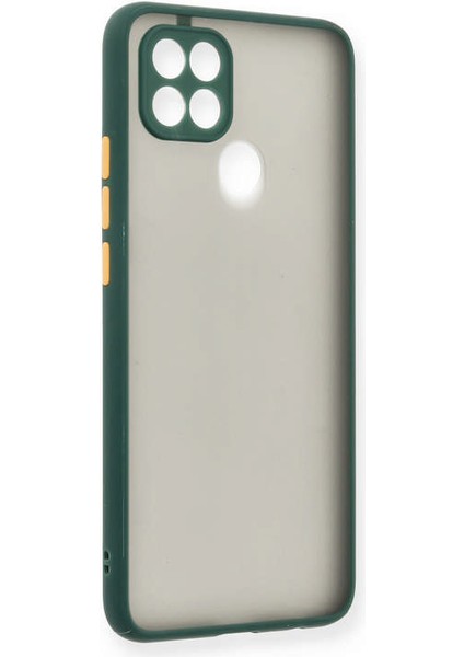 Oppo A15S Kılıf Montreal Silikon Kapak - Yeşil fiyatları