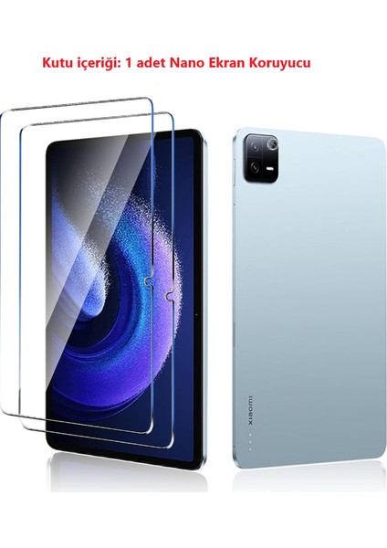 Xiaomi Mi Pad 6 ve 6 Pro Ekran Koruyucu Nano Darbe Emici Şeffaf