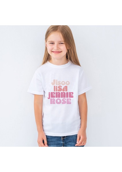 Blackpink Baskılı Unisex Çocuk Tişört T-Shirt Mr-21