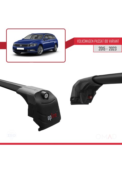 Volkswagen Passat Varıant (B8) 2015 ve Sonrası ile Uyumlu Ace-2 Ara Atkı Tavan Barı Siyah fırsatları
