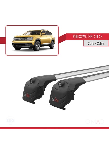 Volkswagen Atlas 2018 ve Sonrası ile Uyumlu Ace-2 Ara Atkı Tavan Barı Gri modelleri
