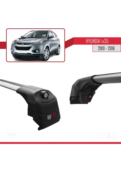 Hyundai IX35 2010-2016 Arası ile Uyumlu Ace-2 Ara Atkı Tavan Barı Gri fırsatları