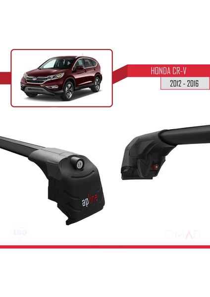 Honda Cr-V (Mk4) 2012-2016 Arası ile Uyumlu Ace-2 Ara Atkı Tavan Barı Siyah