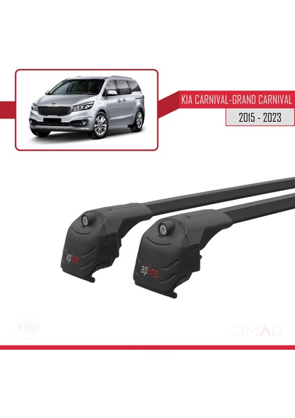 Kia Carnival / Grand Carnival (Yp) 2015 ve Sonrası ile Uyumlu Ace-2 Ara Atkı Tavan Barı Siyah modelleri