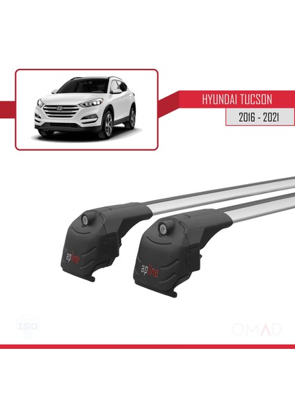 Hyundai Tucson (Tl) 2016-2021 Arası ile Uyumlu Ace-2 Ara Atkı Tavan Barı Gri modelleri