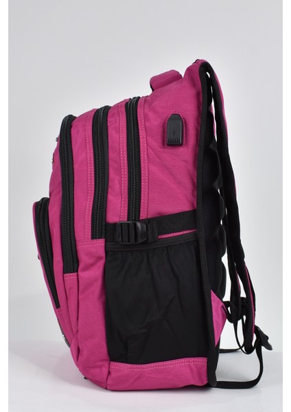Unisex Ortopedik Çok Gözlü Günlük Seyahat Okul Sırt Çantası Pembe 2225 modelleri