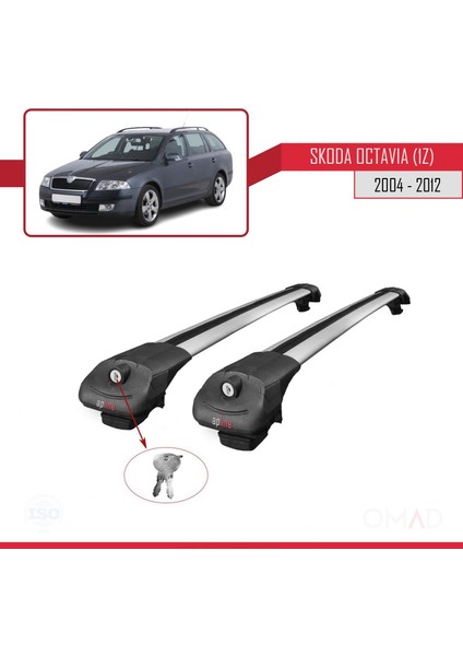 Skoda Octavia (1z) 2004-2012 Arası ile Uyumlu Ace-1 Ara Atkı Tavan Barı Gri fırsatları