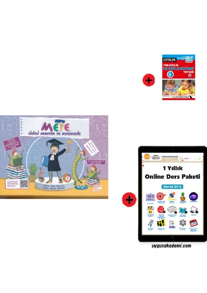 4. Sınıf Hikaye Kitabı Seti Gizemli Bahçe Yayınları Mete Sihirli Anahtar Metematik Yeni + Sadık Uygun Yayınları 4. Sınıf Tüm Dersler Test Kitabı Yeni + 1 Yıllık Online Ders Paketi Yeni