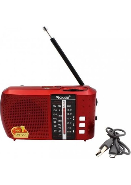 Bluetoothlu Fm Radyo USB Tf Kart Şarjlı Cep Radyosu Icf-8bt