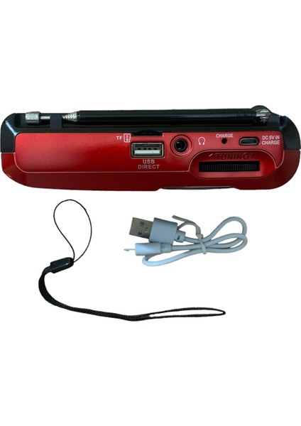 Bluetoothlu Fm Radyo USB Tf Kart Şarjlı Cep Radyosu Icf-8bt