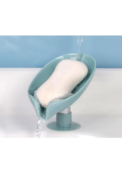 Nakres Katı Sabunluk Vantuzlu Su Giderli Sabunluk Dekoratif Mutfak Banyo Lüx Katı Sabunluk
