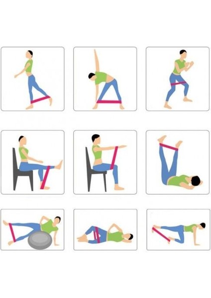 5 Kademeli Squat Bant Kas Germe Kalça Egzersiz Direnç Lastiği Plates Fitness Direnç Lastiği 5'li Set indirimleri