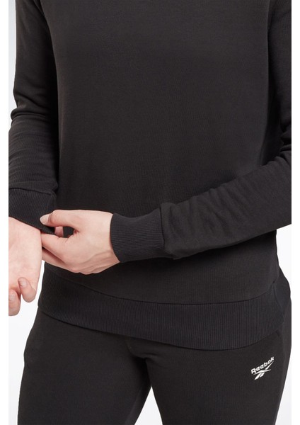 Rı Sl French Terry Siyah Kadın Sweatshirt fırsatları