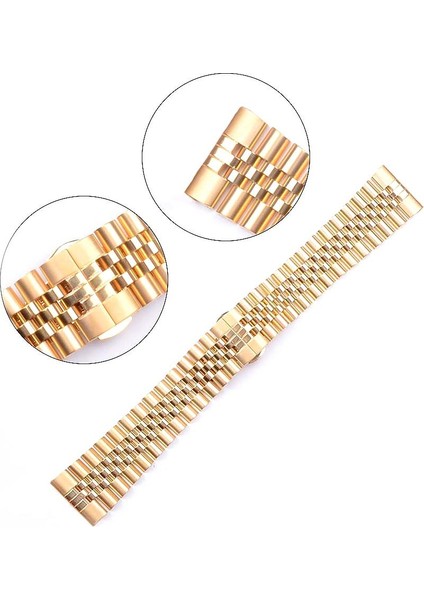 Samsung Galaxy Watch 6 40 / 44 mm Uyumlu Metal Kordon Rolex Style Jubilee Hafif Metal Kayış fiyatları