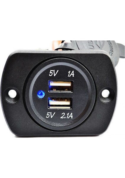 Su Geçirmez 12 Volt USB Şarj Soketi Karavan Marin