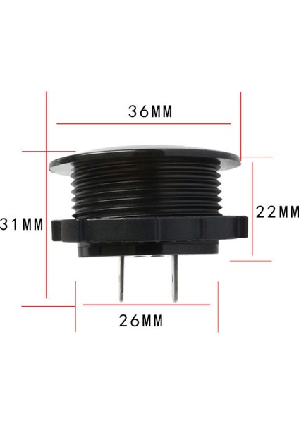 Su Geçirmez 12 Volt Dijital Voltmetre Karavan Marin