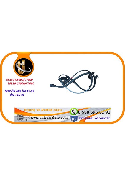 Parçabul Sensör Abs I20 16-19 Ön Rh 59830-C8000