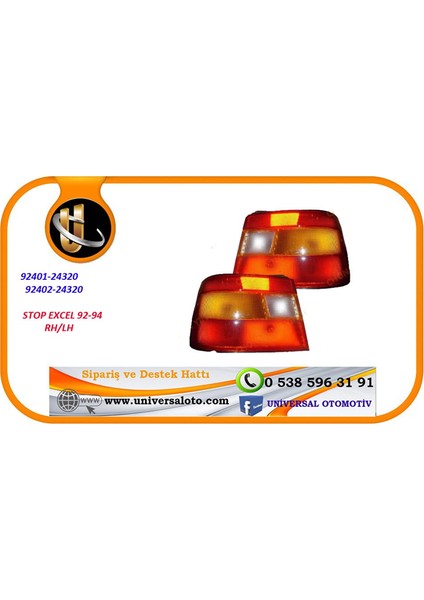 Parçabul Stop Excel 92-94 Lh (Duylu) 92401-24320