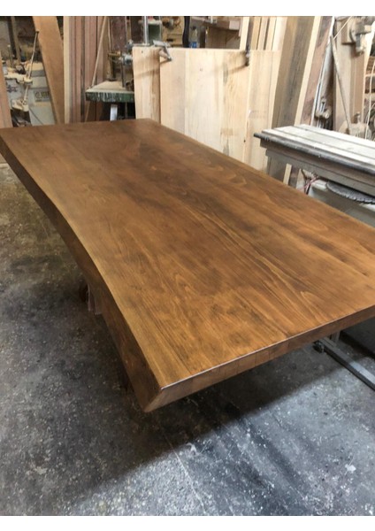 Doğal Kenar Kütük Masa Üstü 200X100.CM modelleri