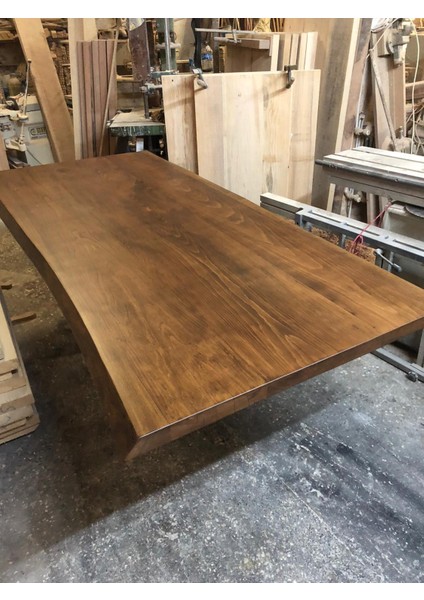 Doğal Kenar Kütük Masa Üstü 200X100.CM indirimleri