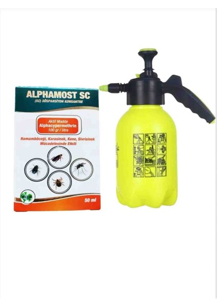 50ML/AÇIK ve Kapalı Alanlarda Uygulanabilen Kokusuz Genel Haşere /2lt Basınçlı Pompa