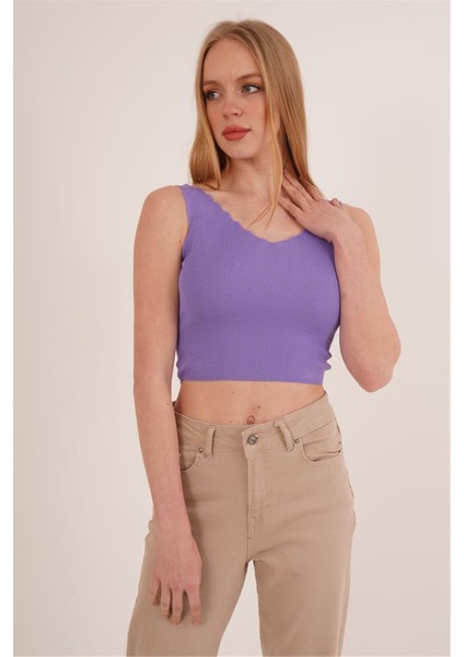 23256336 Triko Merdiven Yaka Atlet Lıla modelleri