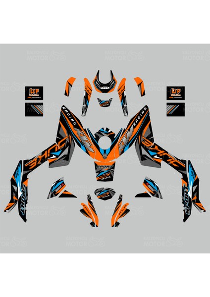 Ktm Duke 200 Sport Design Sticker Set (2011-2016)