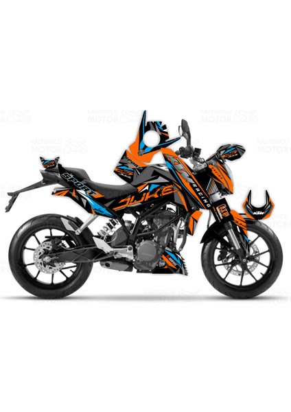 Ktm Duke 200 Sport Design Sticker Set (2011-2016) fiyatları