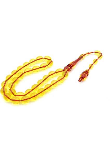 Usta Işi Arpa Kesim Zeytinyağı Rengi Toz Pres Kehribar Tesbih Dev Boy fiyatları