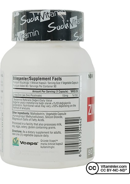 Zinc Picolinate 90 Kapsül