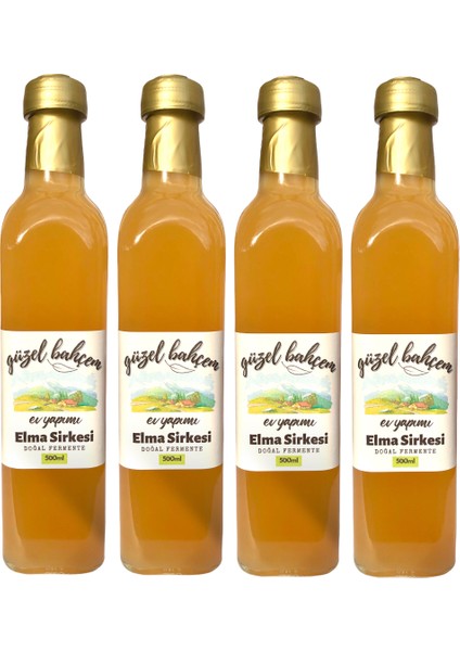 Elma Sirkesi 500 ml 4'lü Paket fiyatları