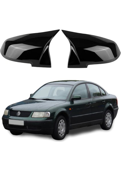 Volkswagen Passat B5 Batman Yarasa Ayna Kapağı Piano Black / 1996-2001