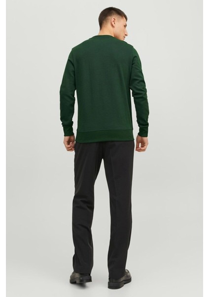 Jjebasıc Sweat Crew Neck Yeşil Erkek Sweatshirt indirimleri